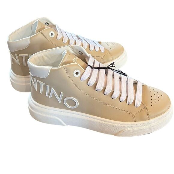 Valentino by Mario Valentino Alisha Logo Mid Top Sneakers NWT Size 6 1/2 - Picture 2 of 10